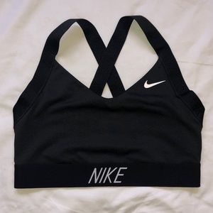 Medium Nike Cross Back Sports Bra Black
